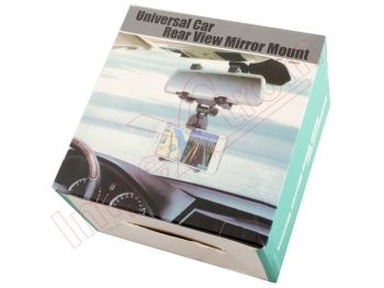 Soporte universal de coche en espejo retrovisor interior móviles UD-24, en blister